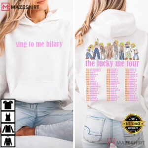 Lizzie McGuire Hilary Duff Lucky Me Tour 2026 Cartoon T Shirt (4)