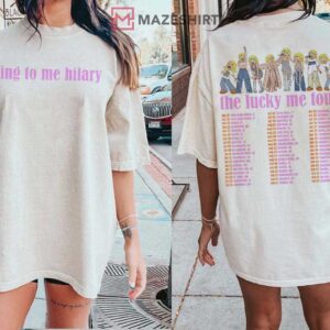 Lizzie McGuire Hilary Duff Lucky Me Tour 2026 Cartoon T-Shirt