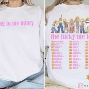 Lizzie McGuire Hilary Duff Lucky Me Tour 2026 Cartoon T Shirt (3)
