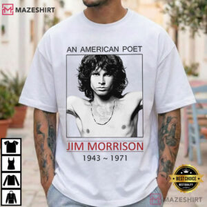 Jim Morrison An American Poet The Doors Rock Band T Shirt (1)