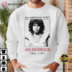 Jim Morrison An American Poet The Doors Rock Band T Shirt (2)