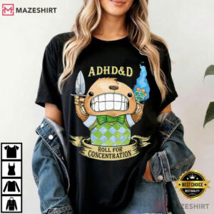 ADHD D Roll For Concentration Dungeons Dragons T Shirt (2)