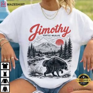 Jimothy Raccoon Viral Seattle Pacific Northwest Wildlife T Shirt (1)