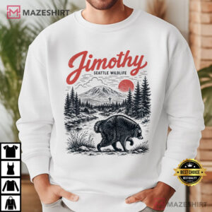 Jimothy Raccoon Viral Seattle Pacific Northwest Wildlife T Shirt (2)