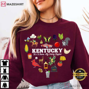 Kentucky It's Where My Story Begins Bluegrass State Gift T Shirt (4)