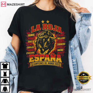La Roja Champions Spain World Cup 2026 Soccer Fan Gift T Shirt (2)