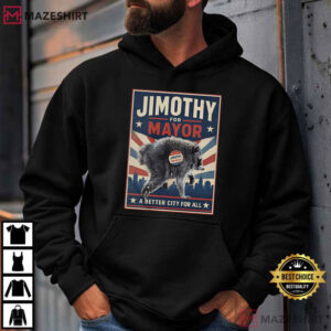 Jimothy Raccoon For Mayor Seattle Short Spine T Shirt (4)