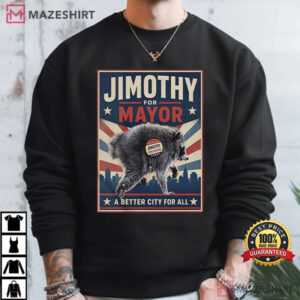 Jimothy Raccoon For Mayor Seattle Short Spine T Shirt (3)