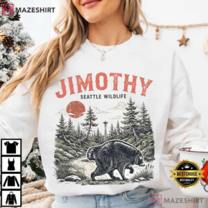 Jimothy Raccoon Vintage Pacific Northwest Wildlife Whimsical Nature T Shi (3)