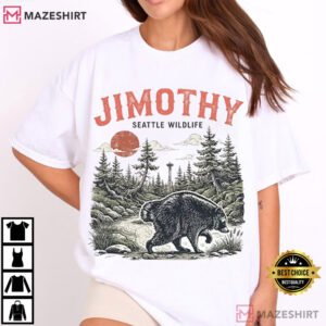 Jimothy Raccoon Vintage Pacific Northwest Wildlife Whimsical Nature T Shi