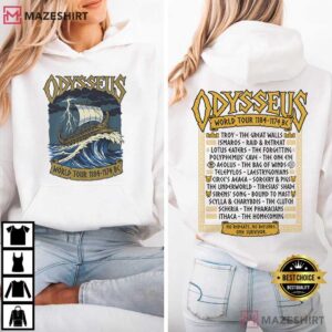 Odysseus World Tour 1184 1174 BC Metal Band Style T Shirt (2)
