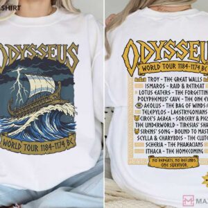 Odysseus World Tour 1184 1174 BC Metal Band Style T Shirt (3)