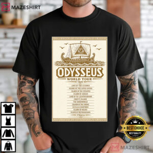 Odysseus World Tour Ancient Greece Mythology T Shirt (3)