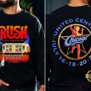 Rush Chicago IL 2026 At United Center Fifty Something Tour T Shirt (3)