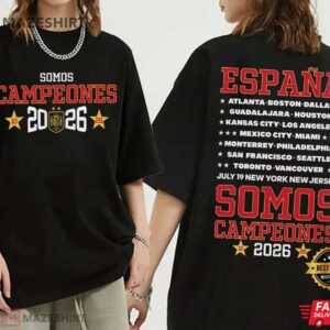 Espana Somos Campeones Del Mundo 2026 Spain World Champion T Shirt (