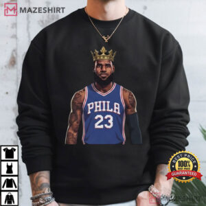 King LeBron Philadelphia Basketball No 23 NBA Fan T Shirt (4)