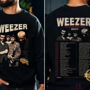 Weezer The Gathering Tour 2026 Concert Vintage Alternative Rock T Shirt (1)