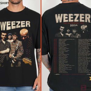 Weezer The Gathering Tour 2026 Concert Vintage Alternative Rock T Shirt (2)