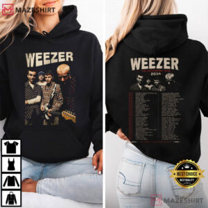 Weezer The Gathering Tour 2026 Concert Vintage Alternative Rock T Shirt (3)