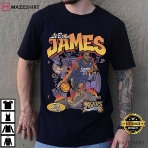 LeBron James Philadelphia 76ers The King Basketball Fan T Shirt (4)