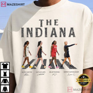 Indiana Fever Abbey Road WNBA Vintage Basketball T Shirt (4)