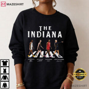 Indiana Fever Abbey Road WNBA Vintage Basketball T Shirt (1)