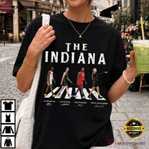 Indiana Fever Abbey Road WNBA Vintage Basketball T Shirt (2)