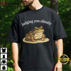 Judging You Silently Funny Frog Personality T Shirt (1)