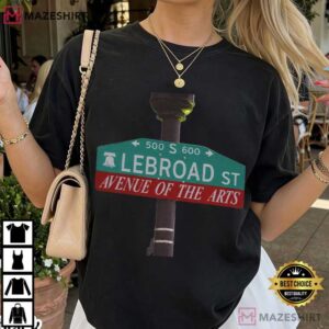 Lebron James Sixers Lebroad St Avenue Of The Arts Basketball T Shirt (4)