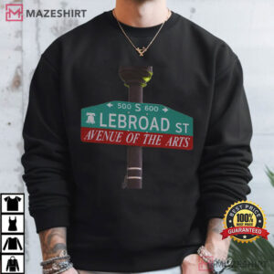 Lebron James Sixers Lebroad St Avenue Of The Arts Basketball T Shirt (2)
