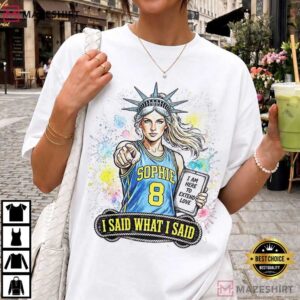 Sophie Cunningham ET Liberty Parody Funny Basketball Meme T Shirt (1)