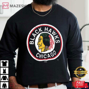 Vintage Chicago Blackhawks Logo NHL Hockey T Shirt (2)