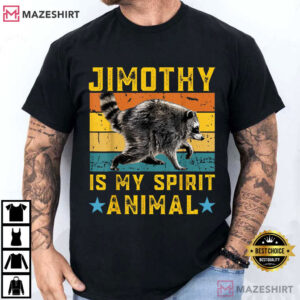 Jimothy Raccoon Is My Spirit Animal Vintage T Shirt (3)