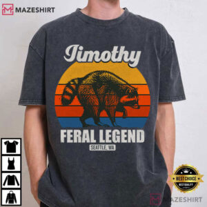 Jimothy Raccoon Seattle Feral Legend Funny Viral Meme T Shirt (1)