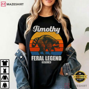 Jimothy Raccoon Seattle Feral Legend Funny Viral Meme T Shirt (2)