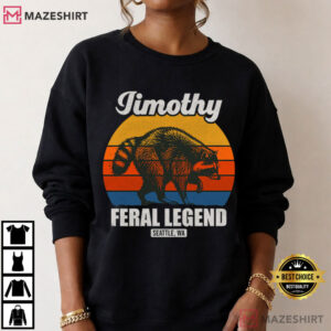 Jimothy Raccoon Seattle Feral Legend Funny Viral Meme T Shirt (3)