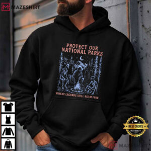 Cryptid National Parks Protect Our Parks Camping Hiking T Shirt (4)