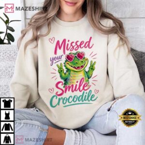 Missed Your Smile Crocodile Funny Back To School Teacher T Shirt (4)