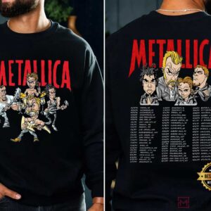 Metallica Poor Touring Me Music Tour Vintage Graphic 1996 T Shirt (4)