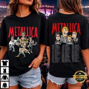 Metallica Poor Touring Me Music Tour Vintage Graphic 1996 T Shirt (1)