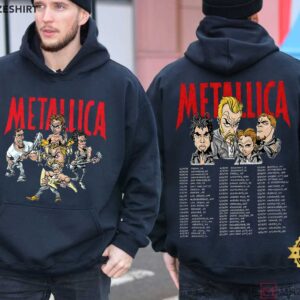 Metallica Poor Touring Me Music Tour Vintage Graphic 1996 T Shirt (3)
