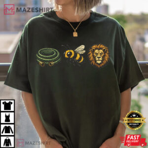 Hose Bee Lion Emoji Style Wildlife Wordplay Icons T Shirt (4)