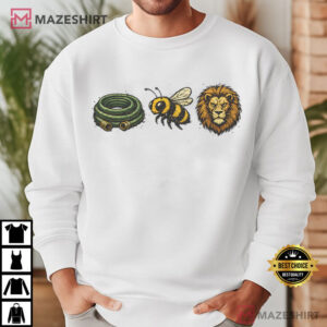 Hose Bee Lion Emoji Style Wildlife Wordplay Icons T Shirt (2)