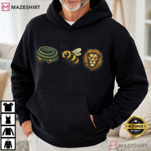 Hose Bee Lion Emoji Style Wildlife Wordplay Icons T Shirt (3)