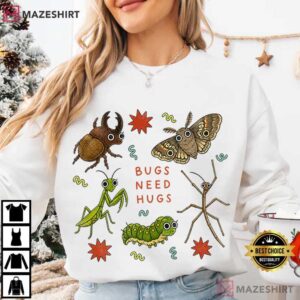 Bugs Need Hugs Science Teacher Cute Insect Friends T Shirt (3)