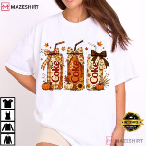 Halloween Fall Diet Coke Fall Lover Girl T Shirt (2)