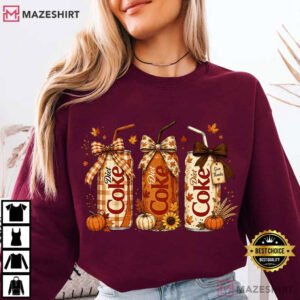 Halloween Fall Diet Coke Fall Lover Girl T Shirt (3)