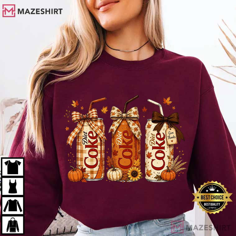 Halloween Fall Diet Coke Fall Lover Girl T-Shirt Halloween Fall Diet Coke Fall Lover Girl T-Shirt