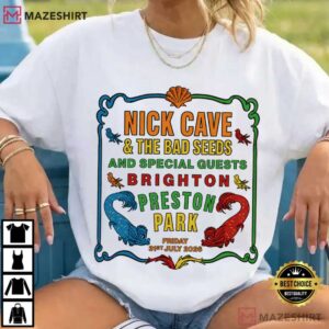 Nick Cave And The Bad Seeds Brighton Preston Park Tour 2026 T-Shirt