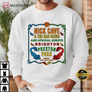 Nick Cave And The Bad Seeds Brighton Preston Park Tour 2026 T Shirt (2)